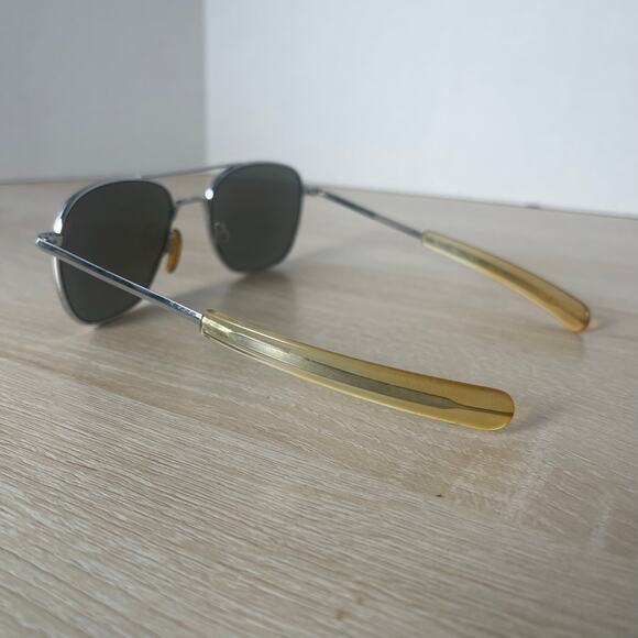 Randolph Engineering Aviator Sunglasses 5 1/2 Chrome AF-58-20 READ - Picture 10 of 16